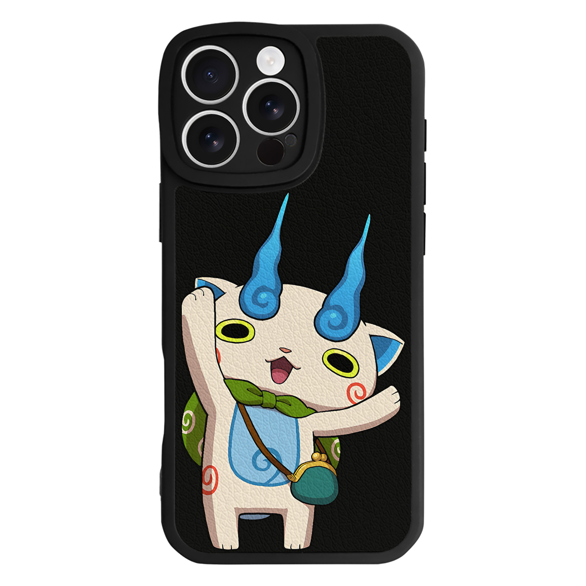 （画像用） 妖怪ウォッチ Yo-kai Watch 【iPhone 16シリーズ対応】シリコンスマホケース（レザー調） 材質：シリコン